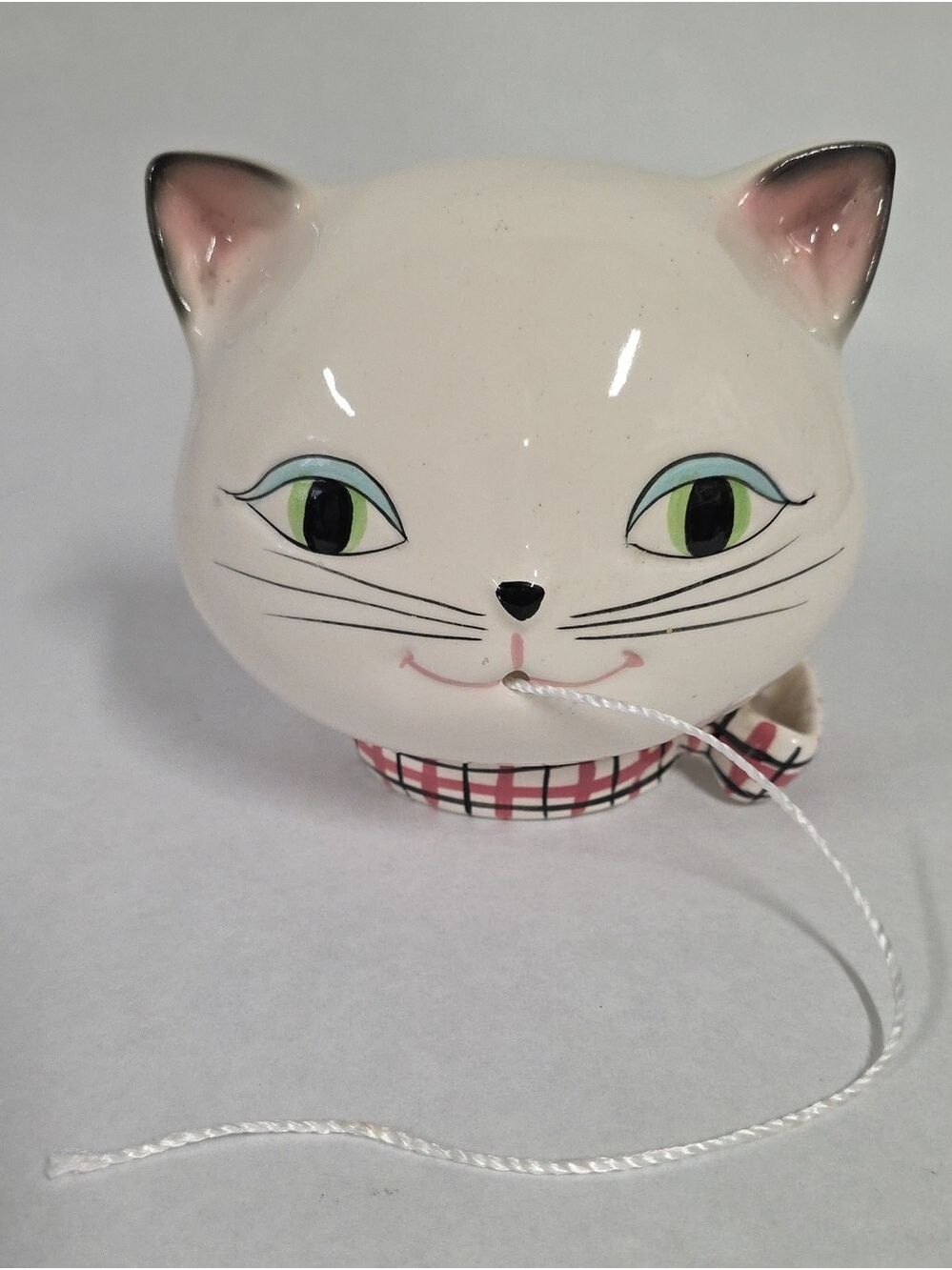 Vintage 1958 Holt Howard Ceramic Cat String Holder - Made In Japan - Picture 7 of 8